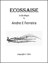 Ecossaise in Eb Major piano sheet music cover